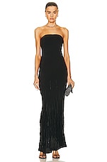 Cult Gaia Anisa Gown in Black, view 1, click to view large image.