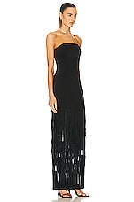 Cult Gaia Anisa Gown in Black, view 2, click to view large image.