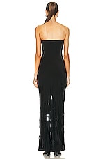 Cult Gaia Anisa Gown in Black, view 3, click to view large image.