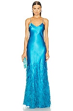 Cult Gaia Hansal Gown in Lake Blue, view 1, click to view large image.