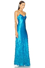Cult Gaia Hansal Gown in Lake Blue, view 2, click to view large image.