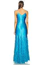 Cult Gaia Hansal Gown in Lake Blue, view 3, click to view large image.