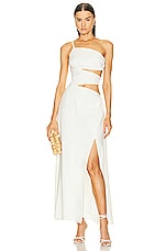 Cult Gaia Terese Gown in Off White, view 1, click to view large image.