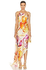 Cult Gaia Trysta Dress in Watercolor Floral, view 1, click to view large image.