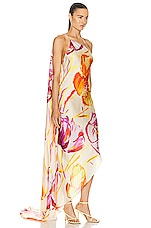 Cult Gaia Trysta Dress in Watercolor Floral, view 3, click to view large image.