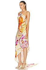 Cult Gaia Trysta Dress in Watercolor Floral, view 4, click to view large image.