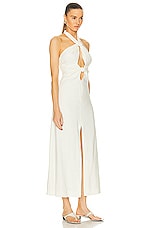 Cult Gaia Susana Midi Dress in Off White, view 2, click to view large image.