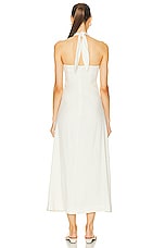 Cult Gaia Susana Midi Dress in Off White, view 3, click to view large image.
