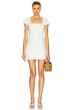 Cult Gaia Leonora Short Dress in Off White, view 1, click to view large image.