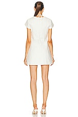 Cult Gaia Leonora Short Dress in Off White, view 3, click to view large image.