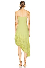Cult Gaia Libby Mid Length Gown in Lemon Sorbet, view 4, click to view large image.
