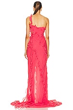 Cult Gaia Micola Long Gown in Sunkiss, view 4, click to view large image.
