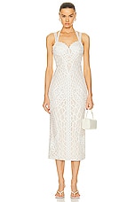 Cult Gaia Louise Sleeveless Dress in Off White, view 1, click to view large image.