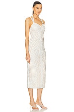 Cult Gaia Louise Sleeveless Dress in Off White, view 2, click to view large image.