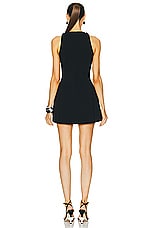 Cult Gaia Franco Knit Dress in Black, view 3, click to view large image.