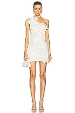 Cult Gaia Kendria Crochet Dress in Off White, view 1, click to view large image.
