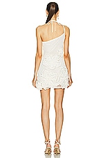 Cult Gaia Kendria Crochet Dress in Off White, view 4, click to view large image.