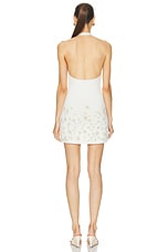 Cult Gaia Luba Knit Dress in Off White, view 3, click to view large image.