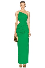 Cult Gaia Cobie Gown in Malachite, view 1, click to view large image.