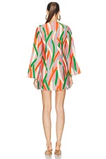 Cult Gaia Aniya Dress in Vintage Stripe Print, view 3, click to view large image.