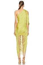 Cult Gaia Sona Knit Dress in Algae, view 4, click to view large image.