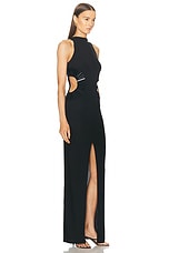 Cult Gaia Ryann Gown in Black, view 3, click to view large image.