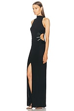 Cult Gaia Ryann Gown in Black, view 4, click to view large image.