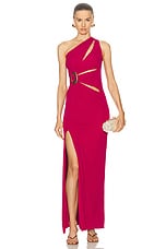 Cult Gaia Zinna Gown in Magenta, view 1, click to view large image.