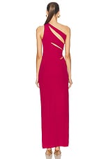 Cult Gaia Zinna Gown in Magenta, view 4, click to view large image.