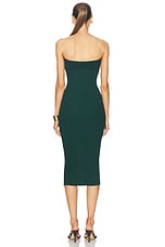 Cult Gaia Christy Knit Dress in Forest Green, view 3, click to view large image.