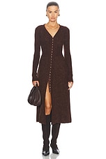 Cult Gaia Bessania Knit Dress in Java, view 1, click to view large image.