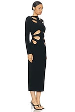 Cult Gaia Anaria Knit Dress in Black, view 2, click to view large image.