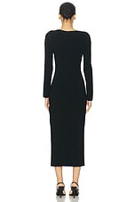 Cult Gaia Anaria Knit Dress in Black, view 3, click to view large image.