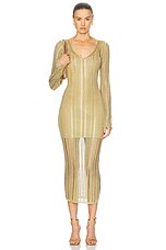 Cult Gaia Espen Knit Dress in Gold | FWRD