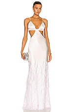 Cult Gaia Raisa Gown in Off White, view 1, click to view large image.
