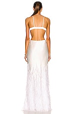 Cult Gaia Raisa Gown in Off White, view 3, click to view large image.