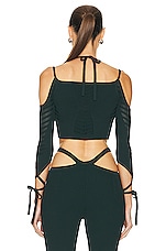 Cult Gaia Raelyn Knit Top in Isla, view 3, click to view large image.