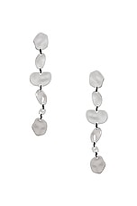 Cult Gaia Val Earring in Shiny Silver, view 1, click to view large image.