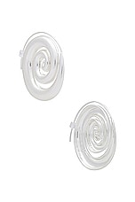 Cult Gaia Cassia Earrings in Antique Silver, view 1, click to view large image.
