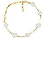 Cult Gaia Andie Choker Necklace in Pearl, view 1, click to view large image.