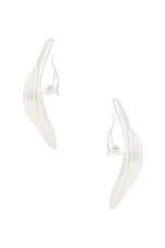 Cult Gaia Erin Earrings in Antique Silver, view 2, click to view large image.
