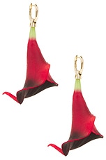 Cult Gaia Calista Earrings in Rouge, view 1, click to view large image.