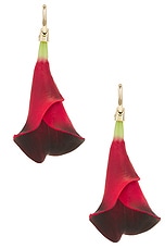 Cult Gaia Calista Earrings in Rouge, view 3, click to view large image.