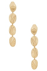 Cult Gaia Veda Earring in Brushed Brass, view 1, click to view large image.