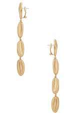 Cult Gaia Veda Earring in Brushed Brass, view 2, click to view large image.