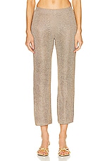 Cult Gaia Lawena Fit To Flare Knit Pant in Champagne, view 1, click to view large image.