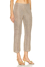 Cult Gaia Lawena Fit To Flare Knit Pant in Champagne, view 2, click to view large image.