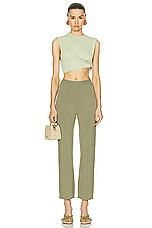 Cult Gaia Torina Knit Pant in Tea, view 4, click to view large image.