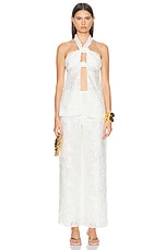 Cult Gaia Lane Pant in Off White, view 4, click to view large image.