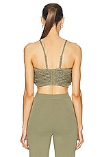 Cult Gaia Viviana Crochet Top in Tea, view 4, click to view large image.